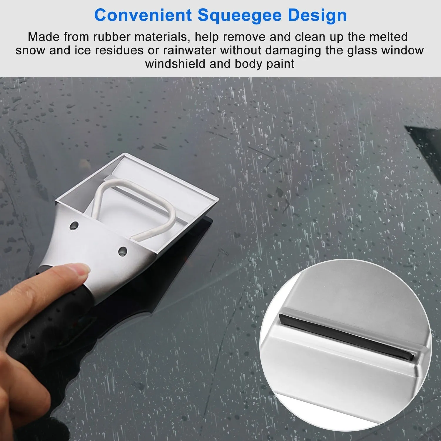 12V Car Electric Heated Ice Snow Scraper Window Ice Remover