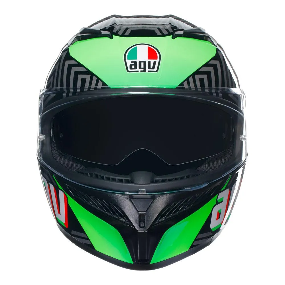 AGV K3 - Kamaleon Black/Red/Green