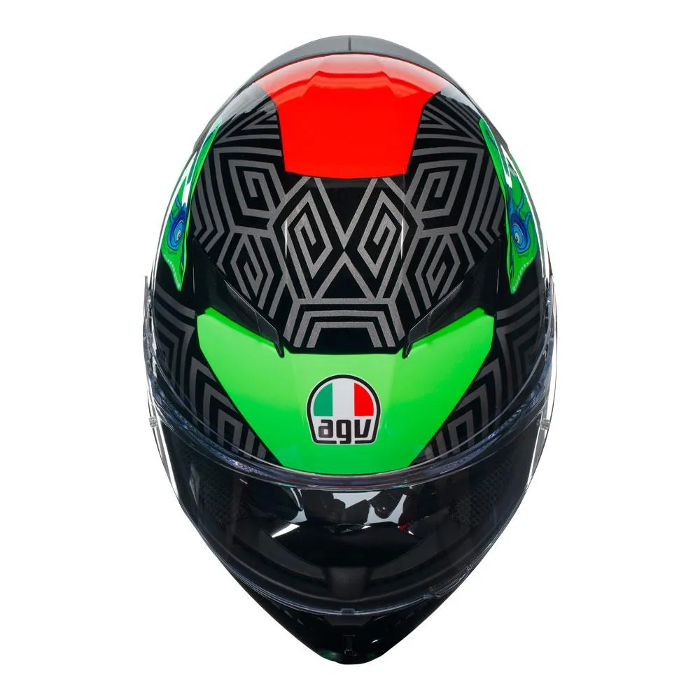 AGV K3 - Kamaleon Black/Red/Green