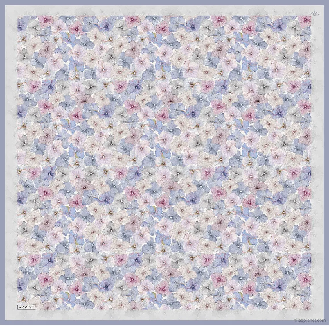 Armine Hydrangea Print Silk Scarf #21