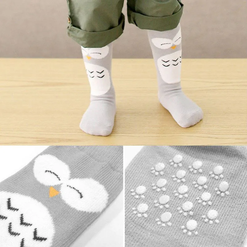 Baby Socks Girl Boy Animal Cotton Socks (10-24Months) (Anti-slip, Knee High)
