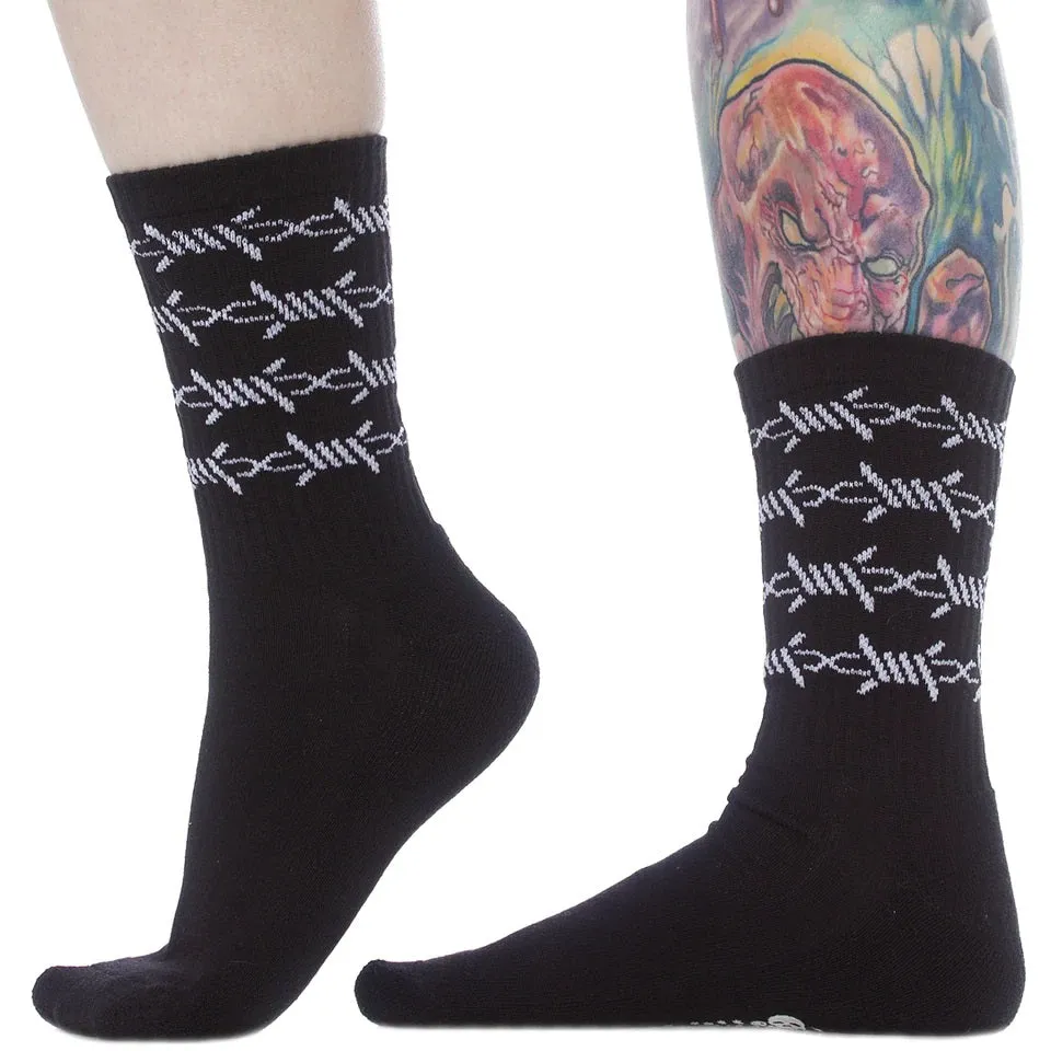Barbed Wire Crew Socks