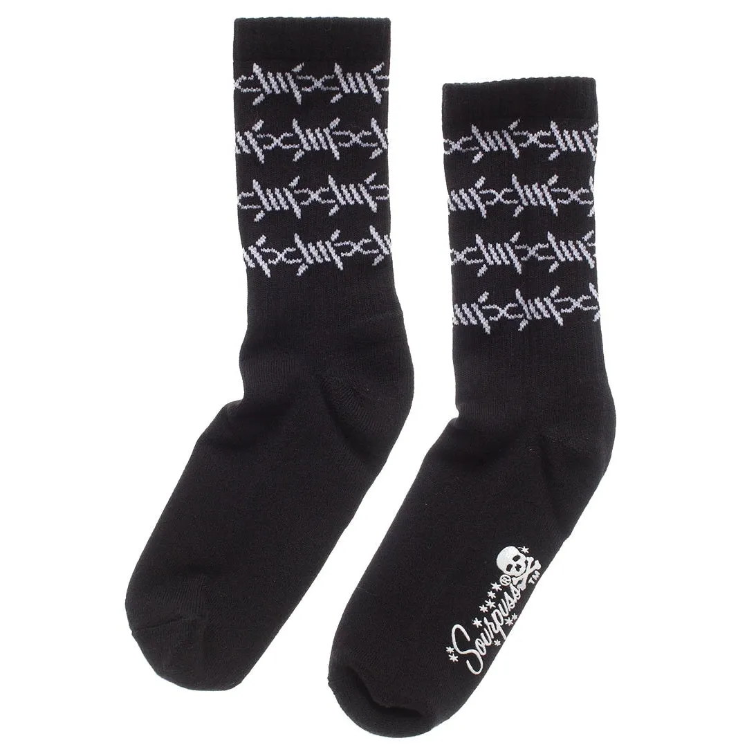 Barbed Wire Crew Socks