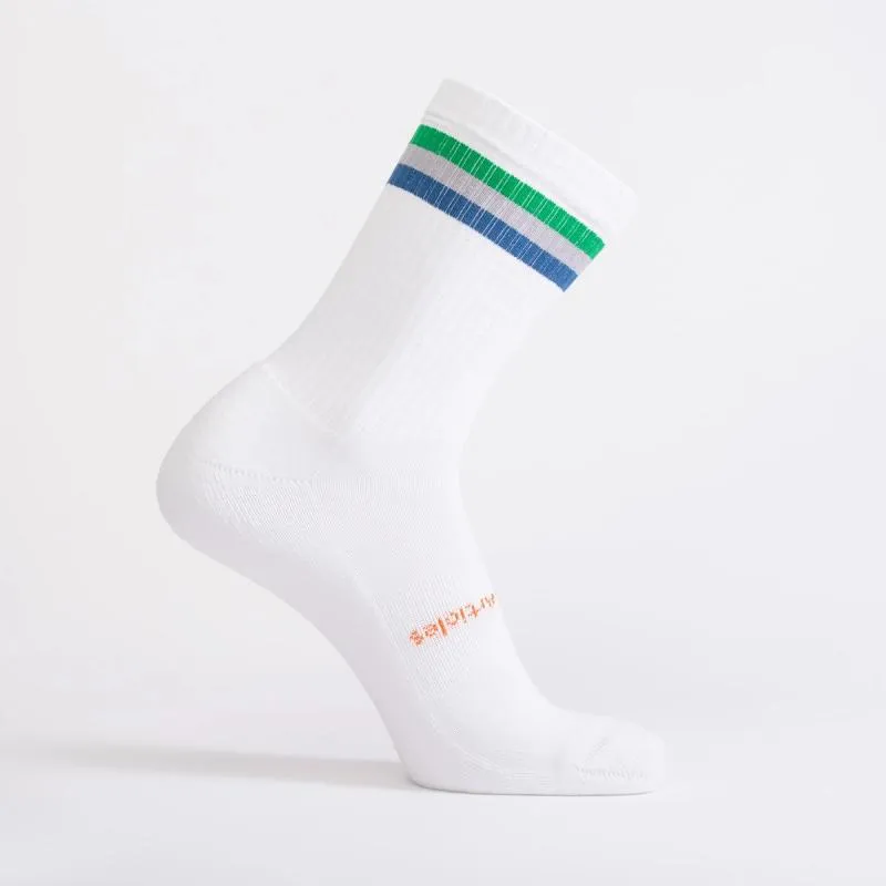 BPA Free Crew Socks w Stripes | Eco Unisex Socks