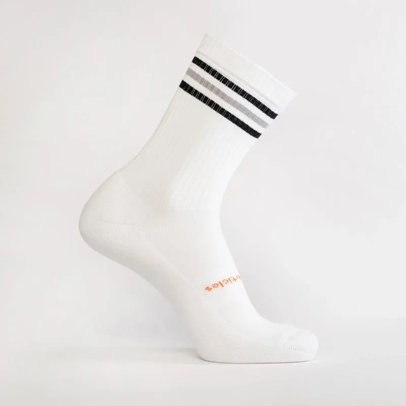 BPA Free Crew Socks w Stripes | Eco Unisex Socks