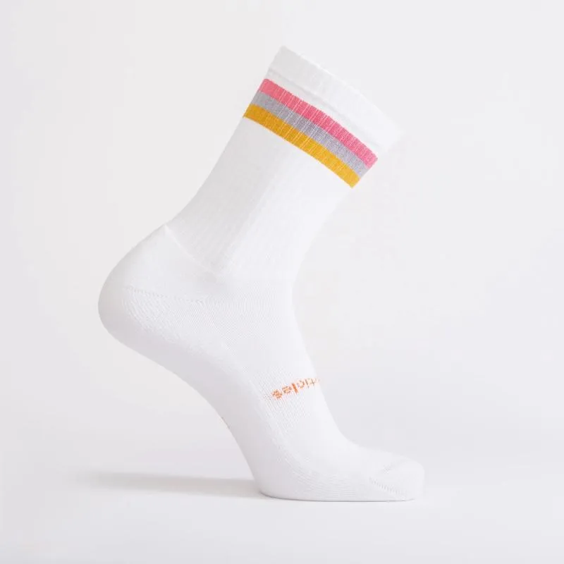 BPA Free Crew Socks w Stripes | Eco Unisex Socks
