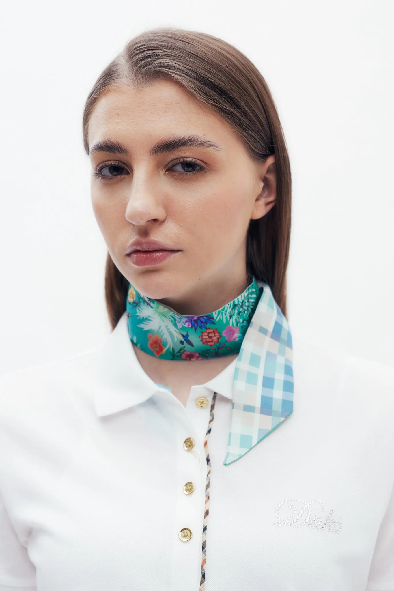 DAKS X World Land Trust Silk Scarf - Forest