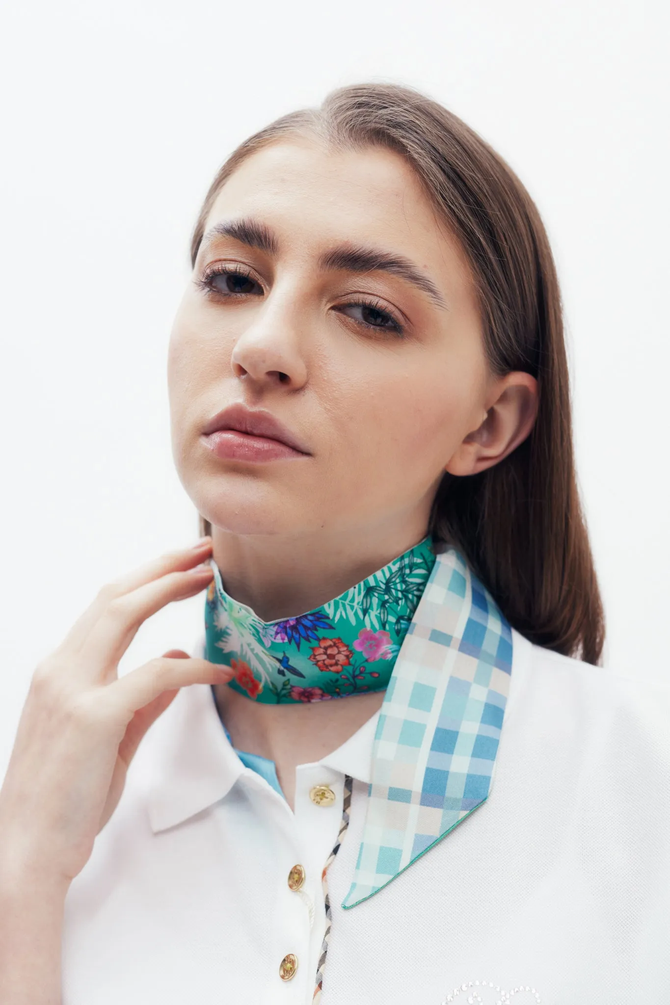 DAKS X World Land Trust Silk Scarf - Forest