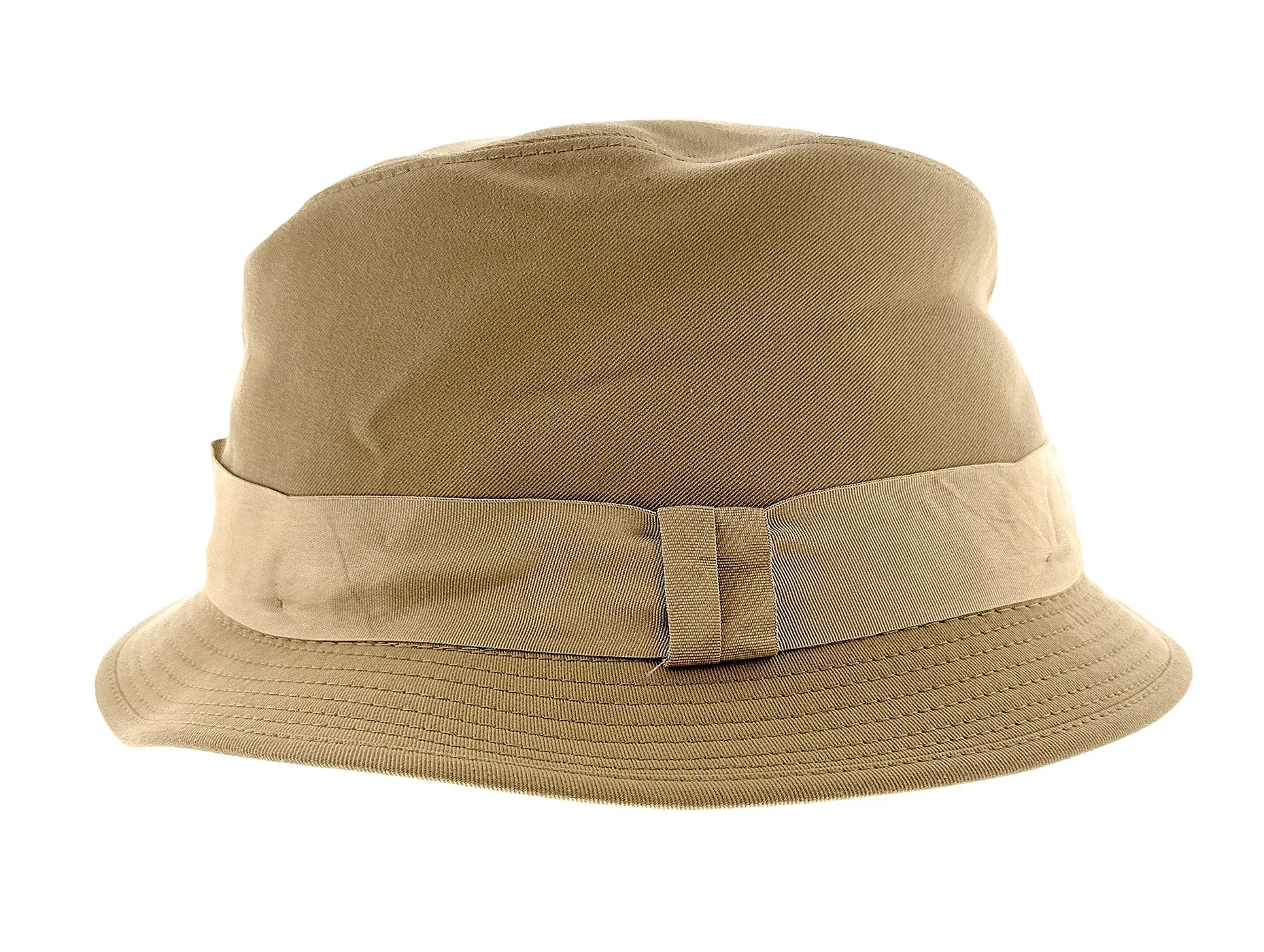Dolce & Gabbana Cotton Blend Beige Bucket Hat