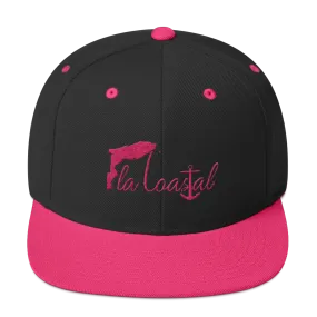 Flamingo Flat Bill Snap Back