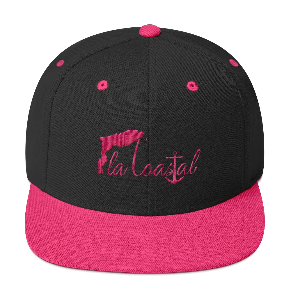 Flamingo Flat Bill Snap Back