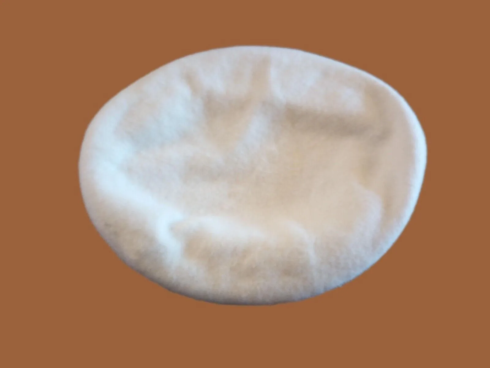GENUINE U.S MILITARY ISSUE WHITE BERET WOOL BANCROFT  7 1/8  MEDIUM NEW USA MADE