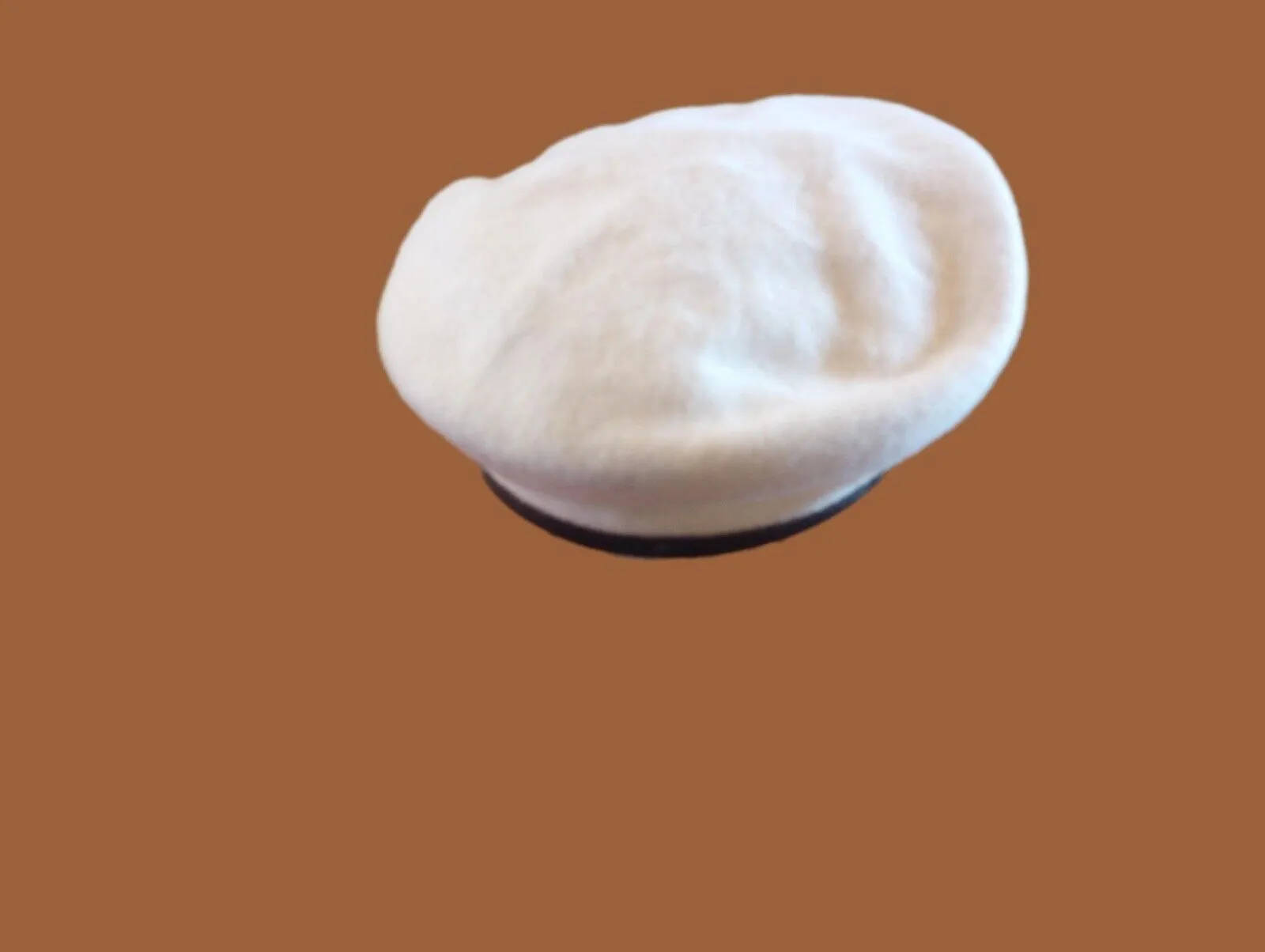 GENUINE U.S MILITARY ISSUE WHITE BERET WOOL BANCROFT  7 1/8  MEDIUM NEW USA MADE
