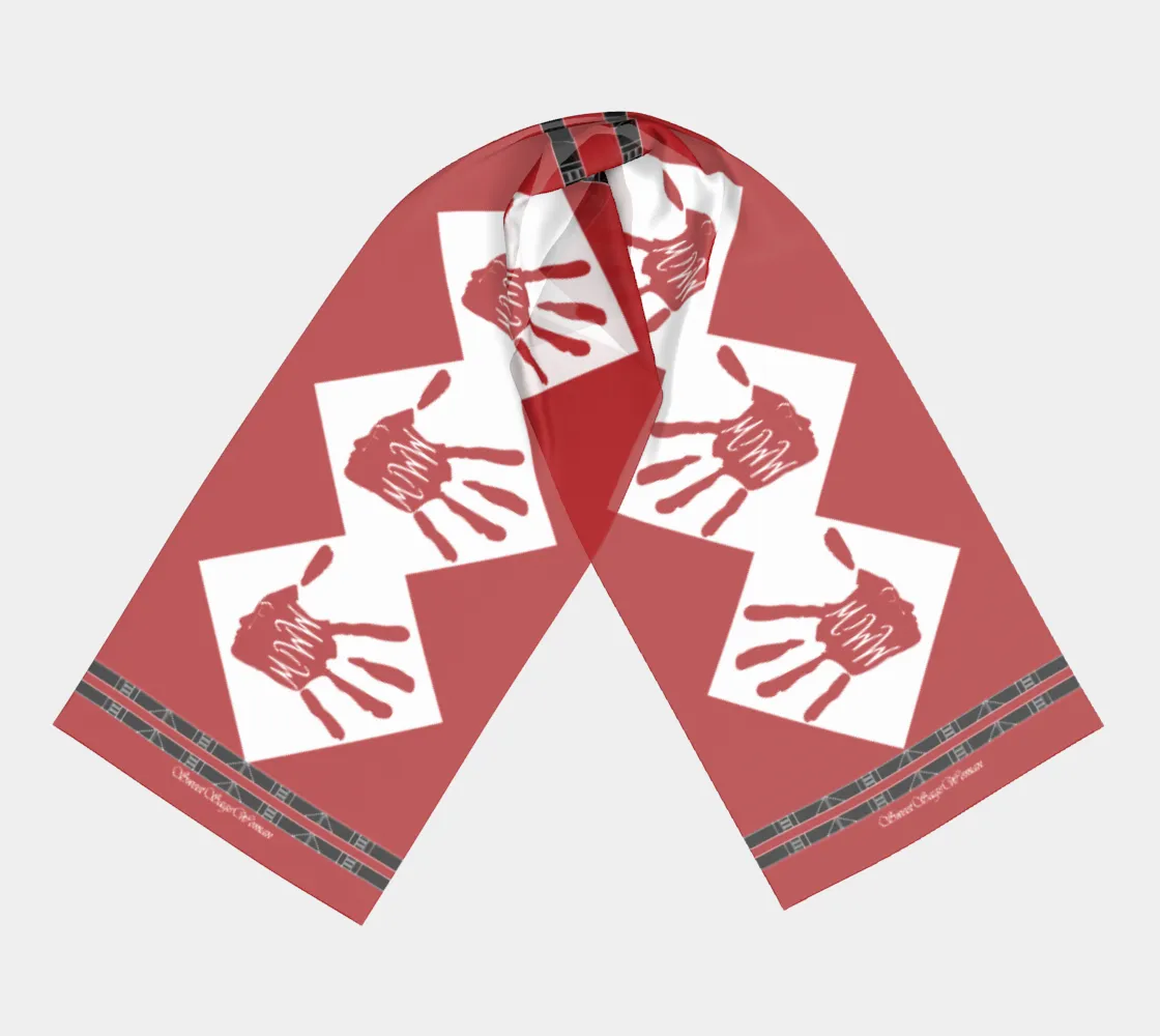 MMIW Red Long Scarf