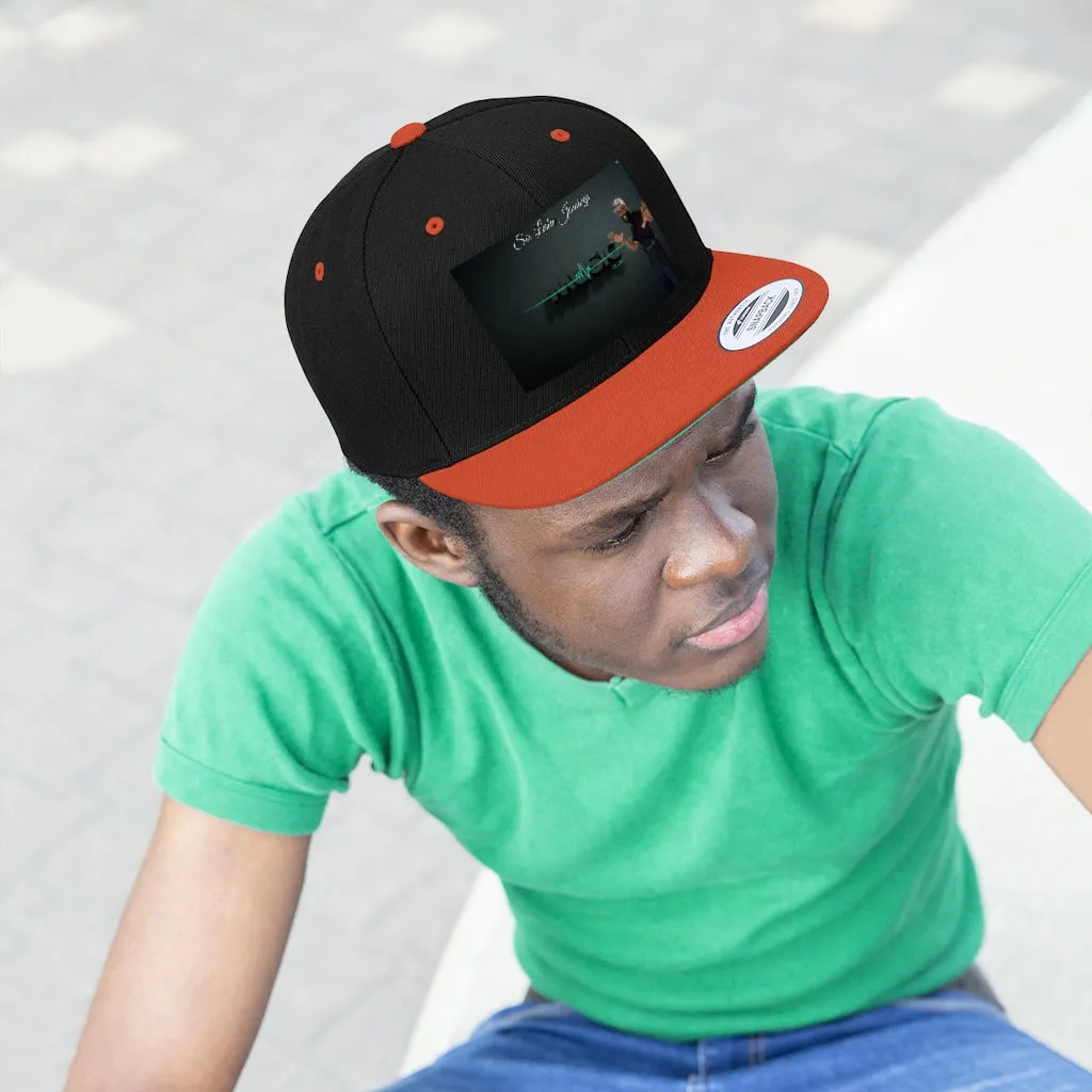 M.U.S.I.C. World HQ Unisex Flat Bill Hat