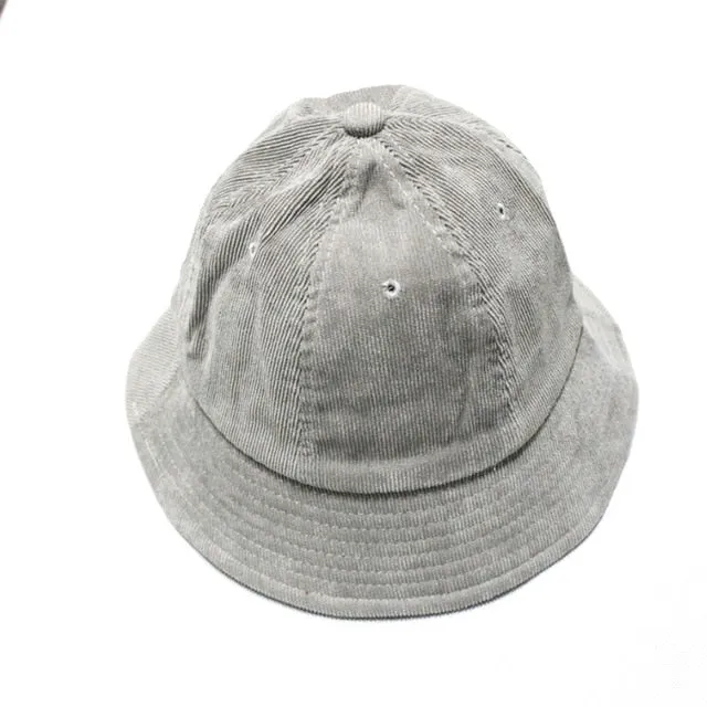 Panama Corduroy Bucket Hat Men Women