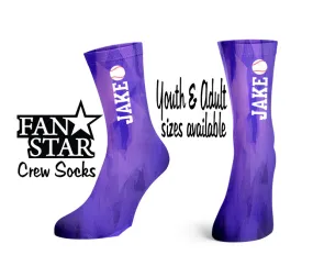 Personalized Prism Baseball Crew Socks