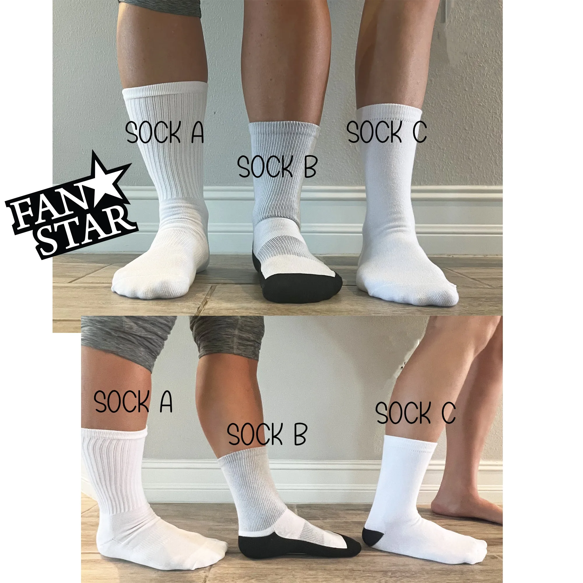 Personalized Prism Baseball Crew Socks