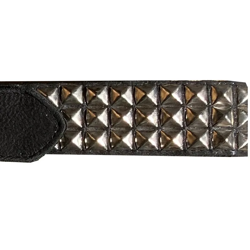 Pyramid Stud Belt - silver
