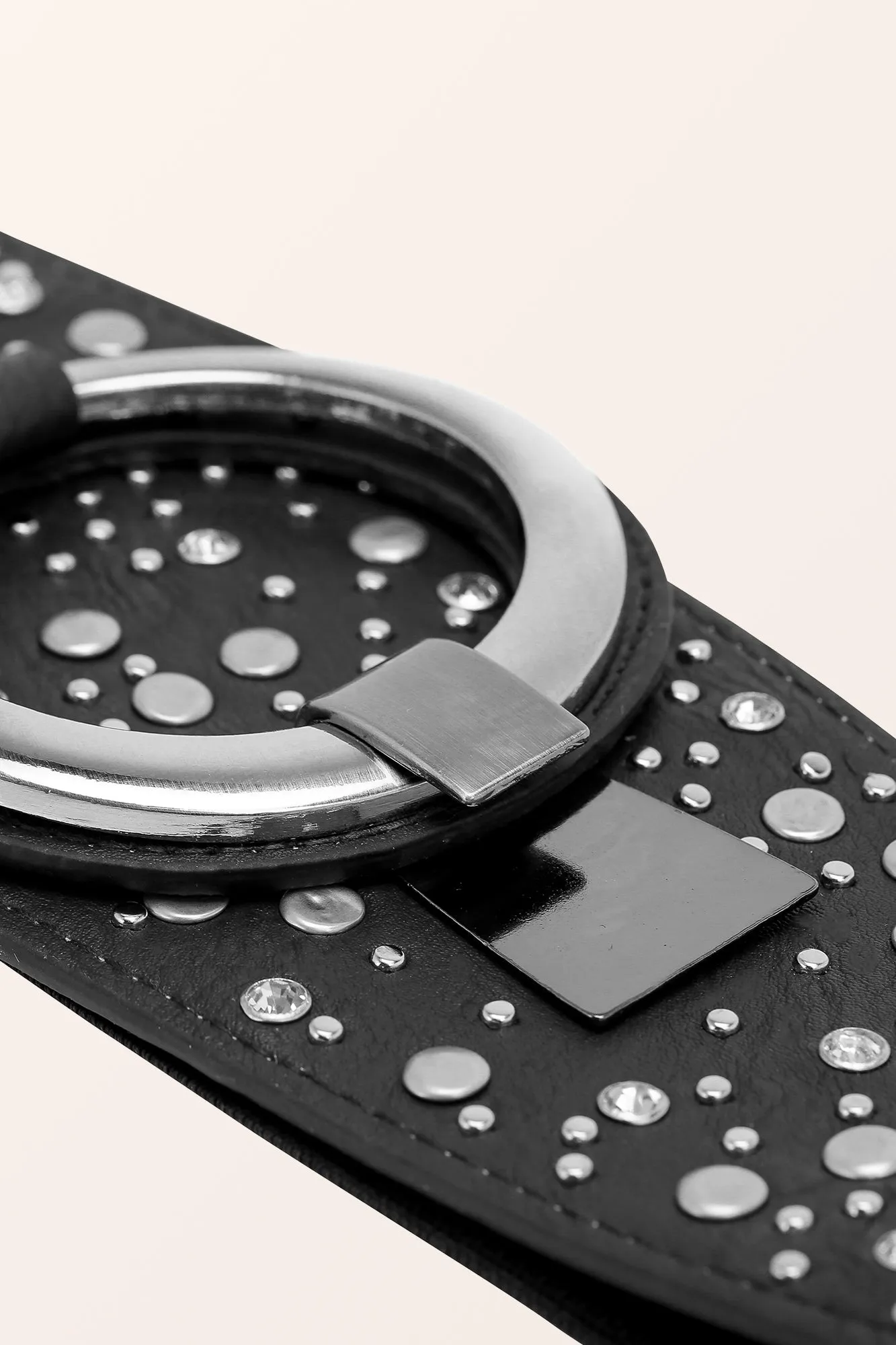 Ring Hook Buckle Belt - Black