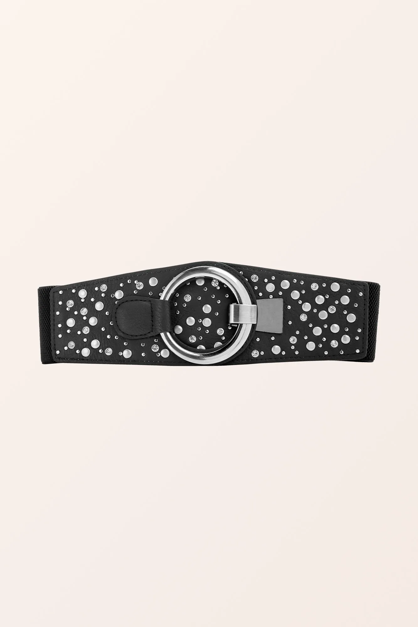 Ring Hook Buckle Belt - Black