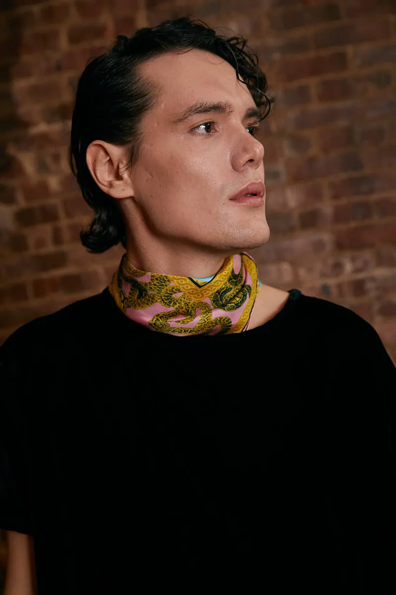 Silk Snake Scarf - Vino x Purple (Small)