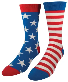 Unmatched Stars and Stripes Socks (Men's)