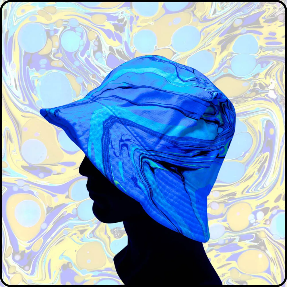 Yellow Snowcone UV Hydro-Dipped Bucket Hat