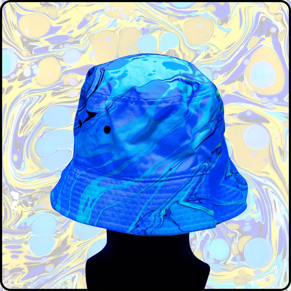 Yellow Snowcone UV Hydro-Dipped Bucket Hat