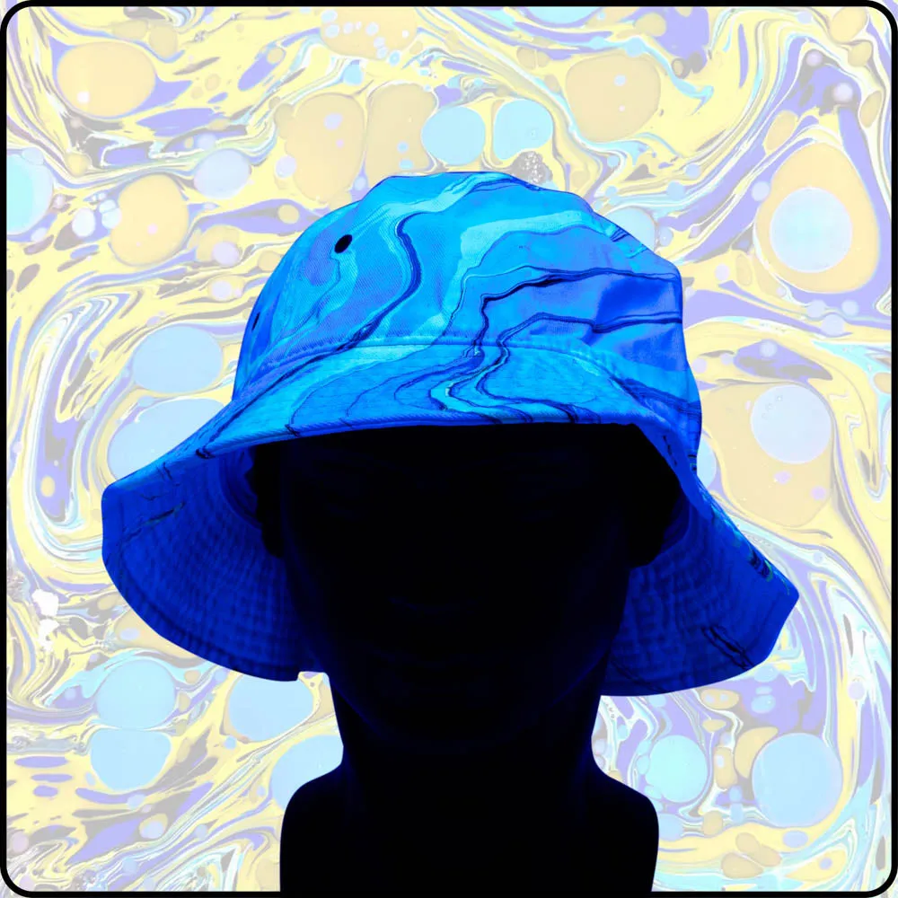 Yellow Snowcone UV Hydro-Dipped Bucket Hat