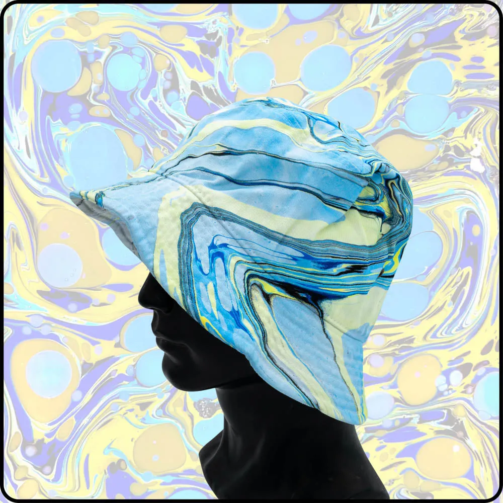 Yellow Snowcone UV Hydro-Dipped Bucket Hat
